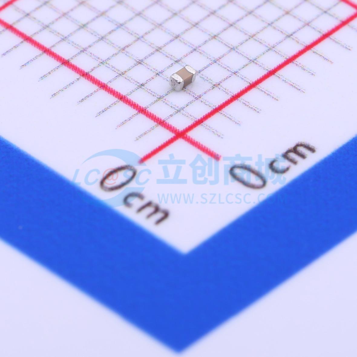 点击查看大图 0402B104M250实物图