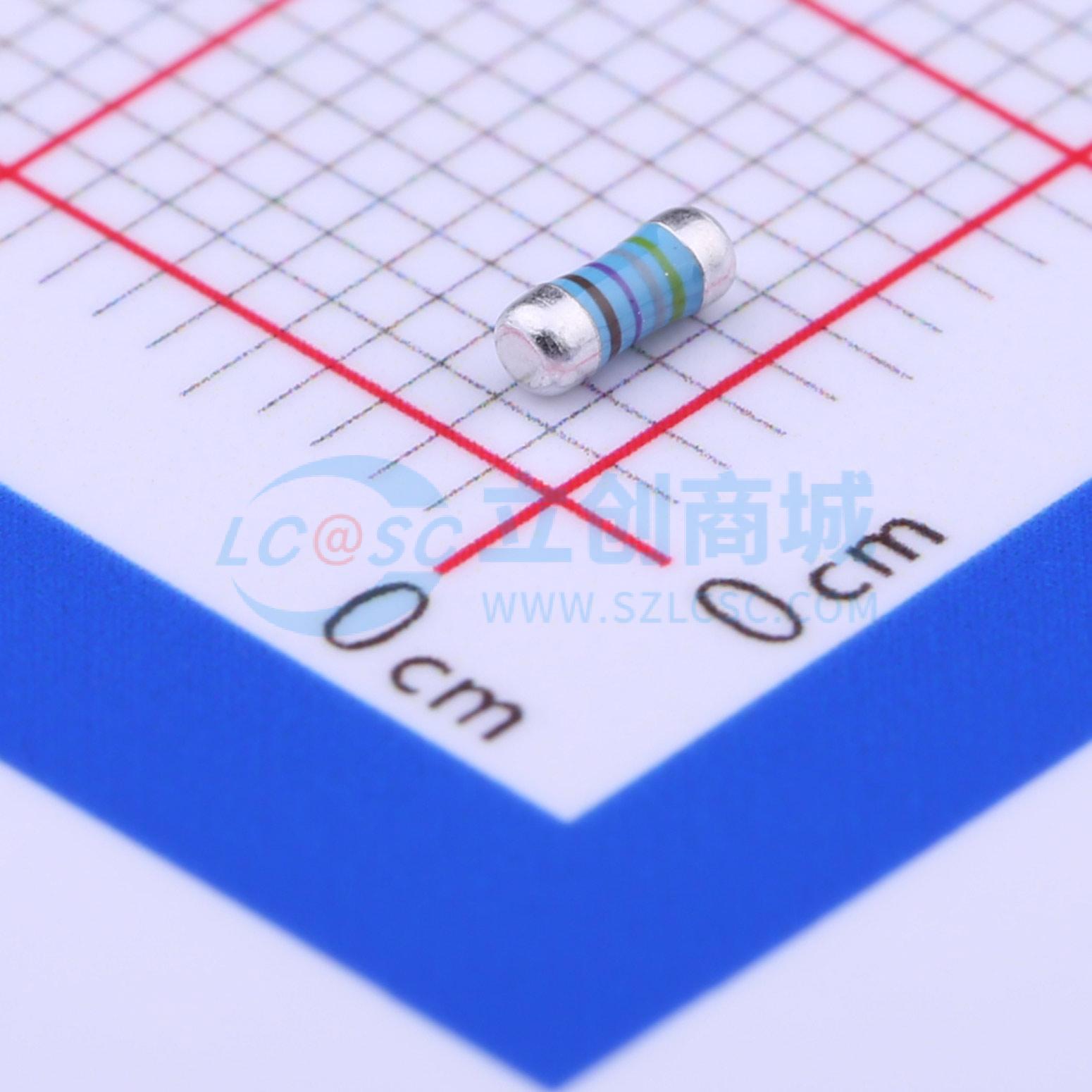 点击查看大图 MELF-MFR02041/4WS4.87KΩFT50实物图