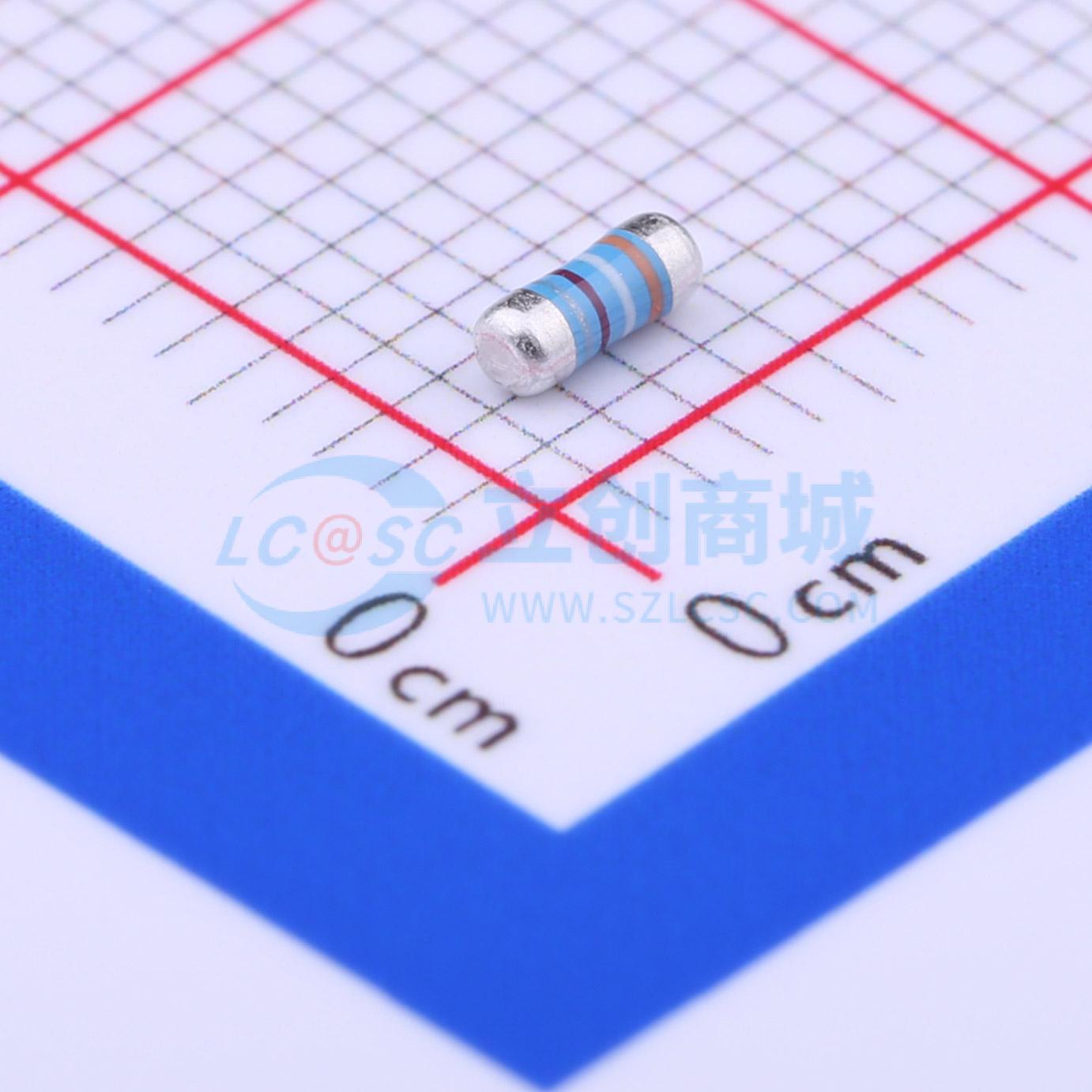 点击查看大图 MELF-MFR02041/4WS3.92ΩFT50实物图