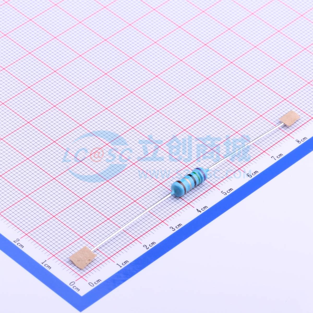 点击查看大图 MF1W-75Ω±1% T实物图