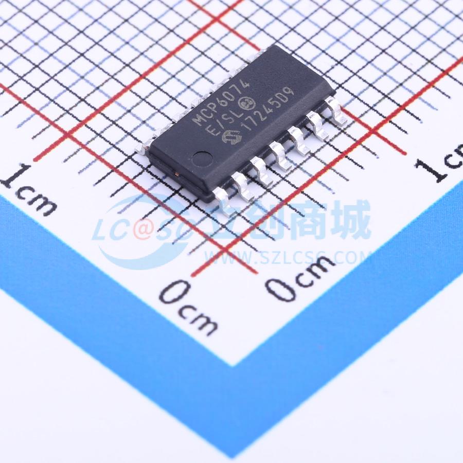 点击查看大图 MCP6074-E/SL实物图