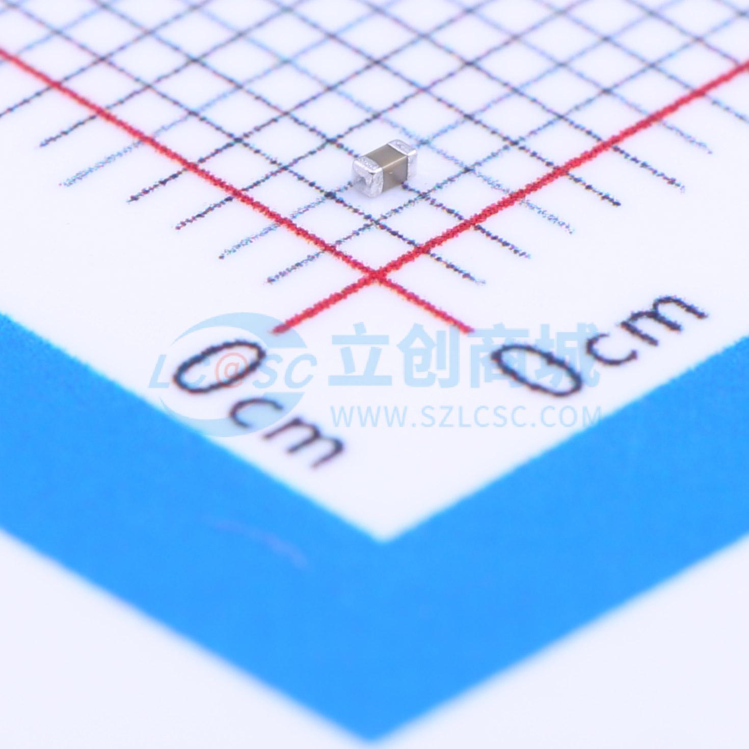 点击查看大图 0402X105K6R3NT实物图