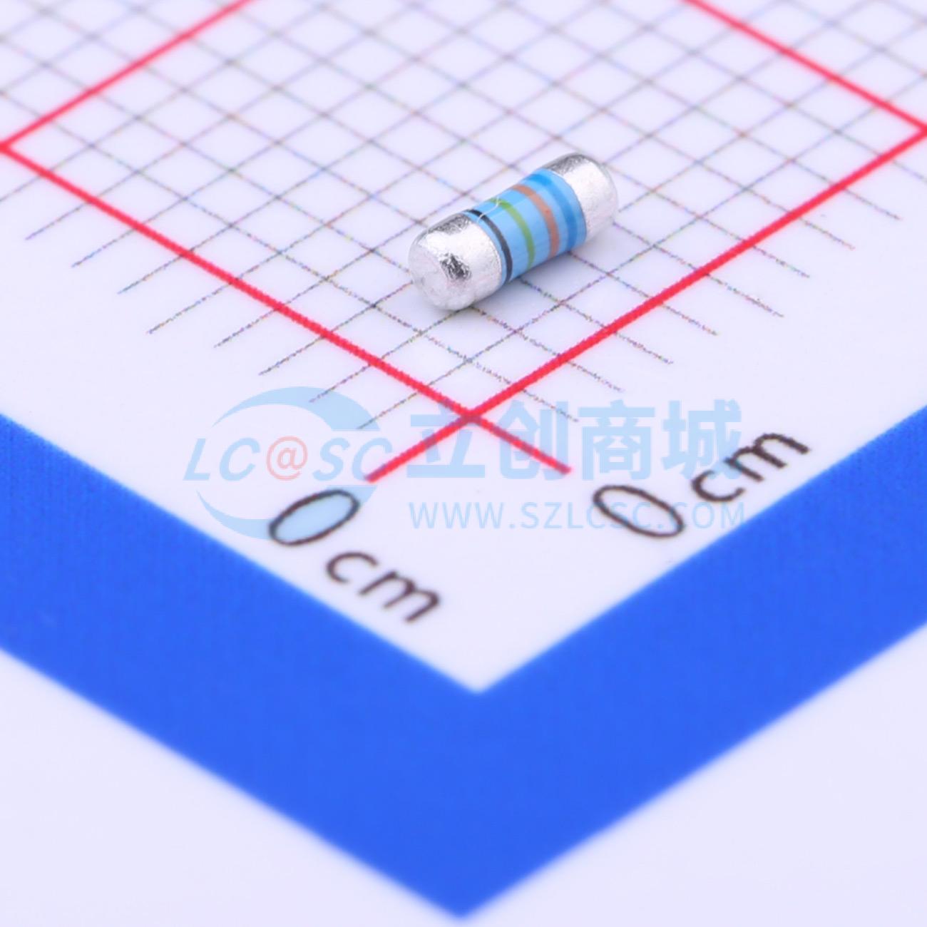 点击查看大图 MELF-MFR02041/4WS634ΩFT50实物图