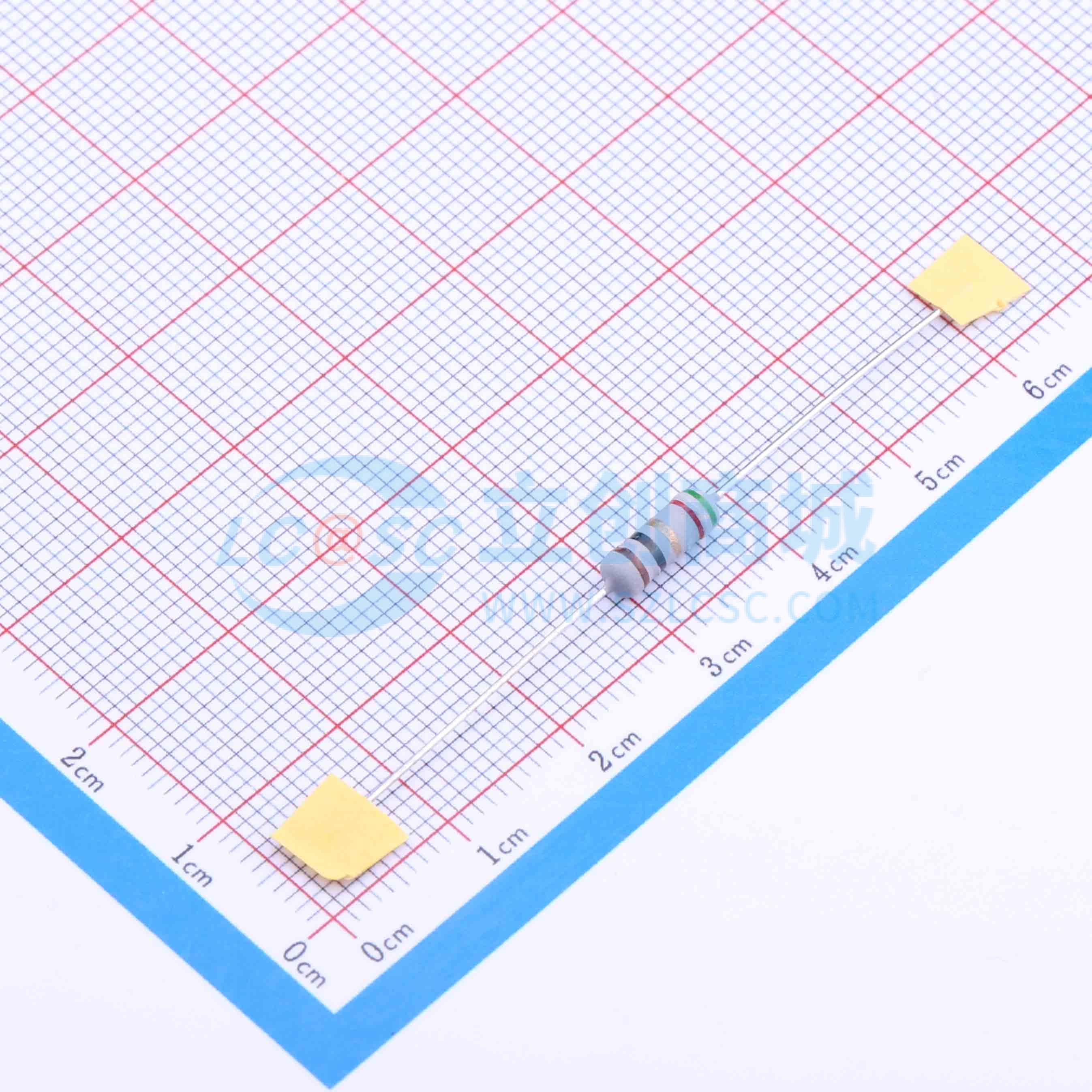 点击查看大图 NKNP1/2W-1Ω±2% T实物图