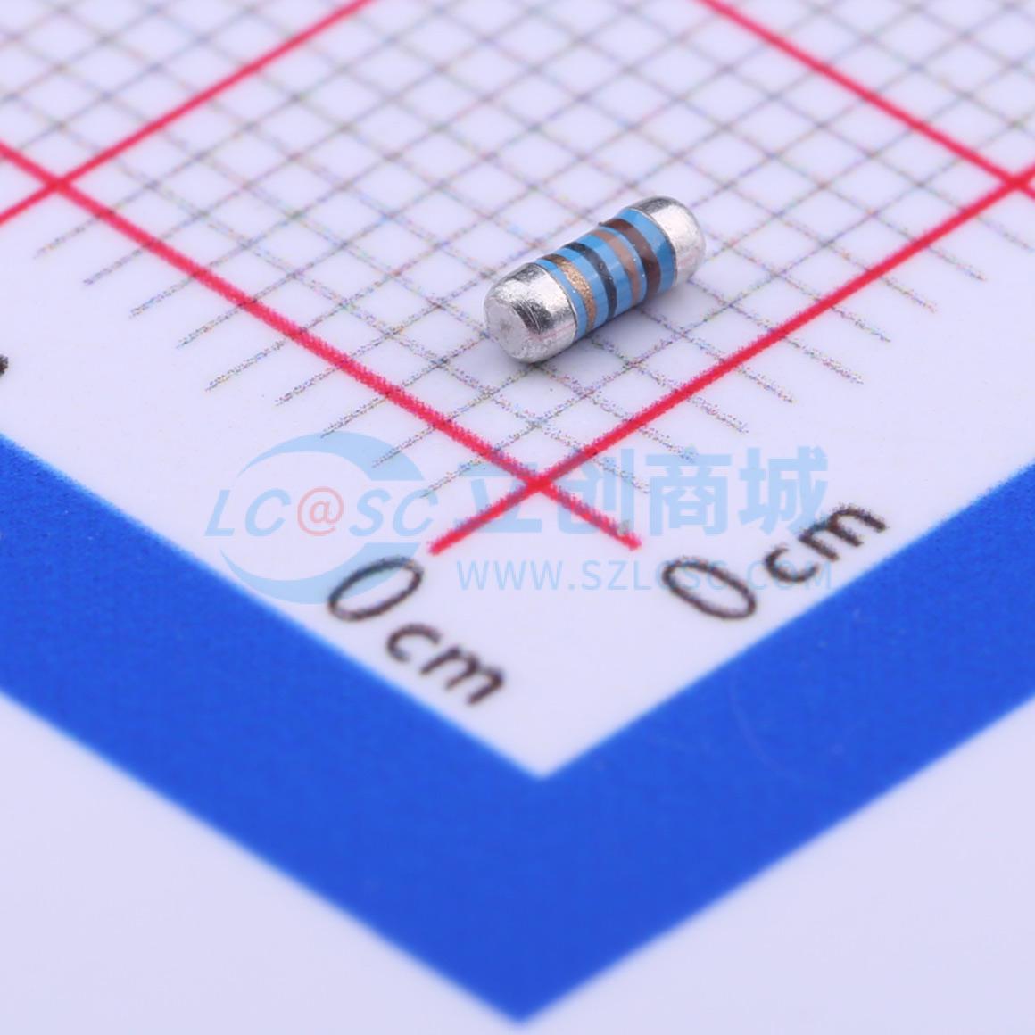 点击查看大图 MELF-MFR02041/4WS13ΩFT50实物图