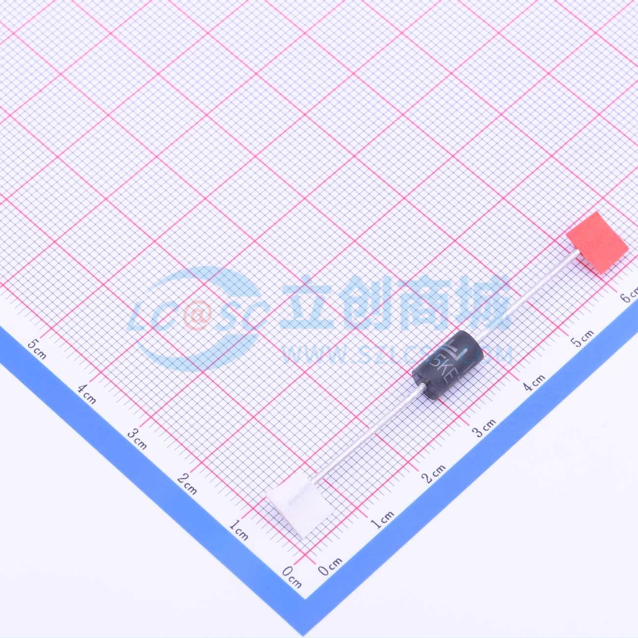 点击查看大图 1.5KE75CA实物图