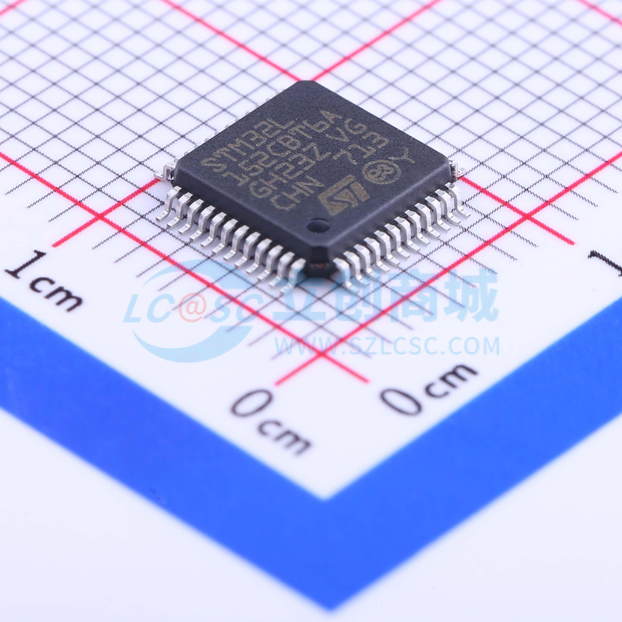 STM32L152CBT6A实物图