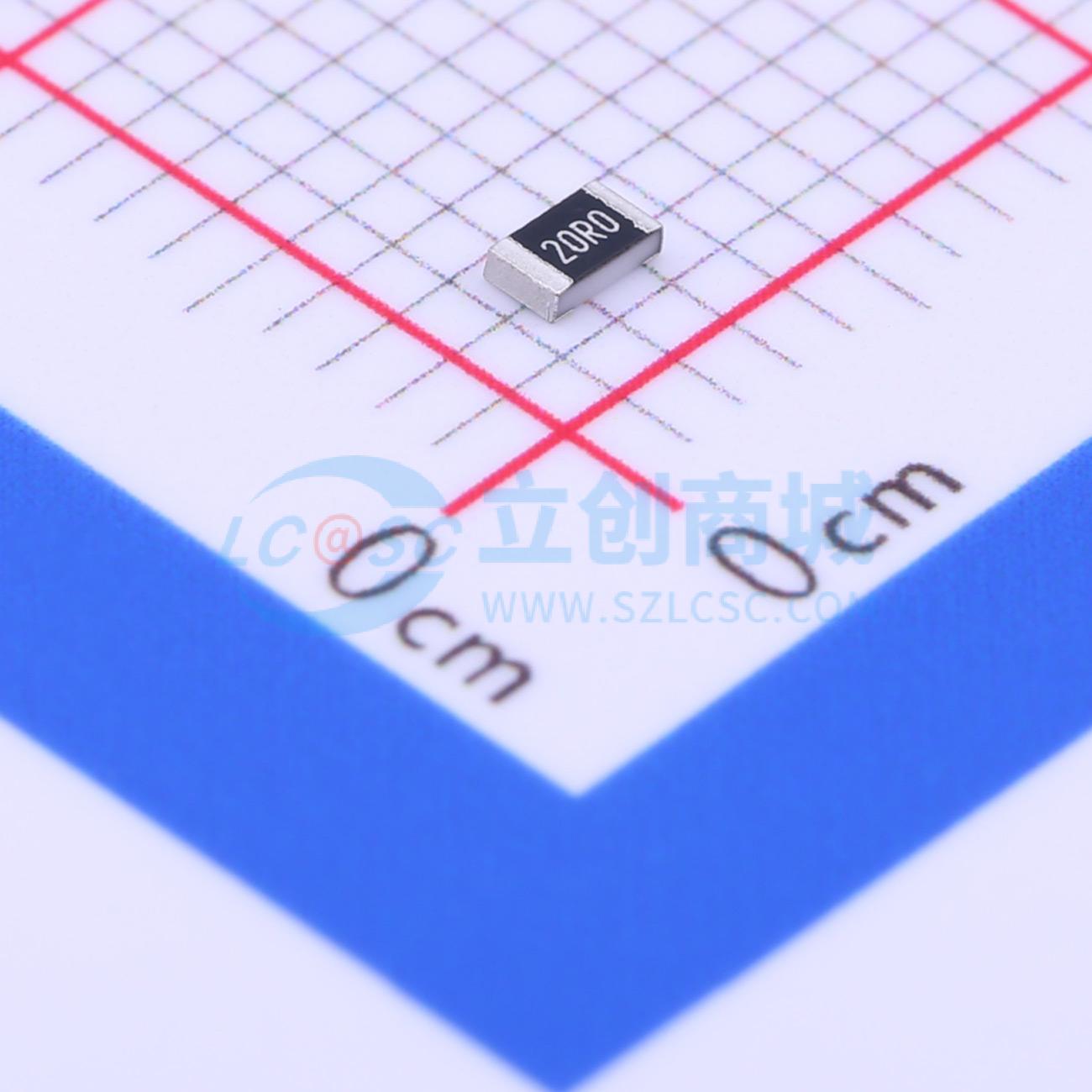 点击查看大图 AECR0805F20R0K9实物图