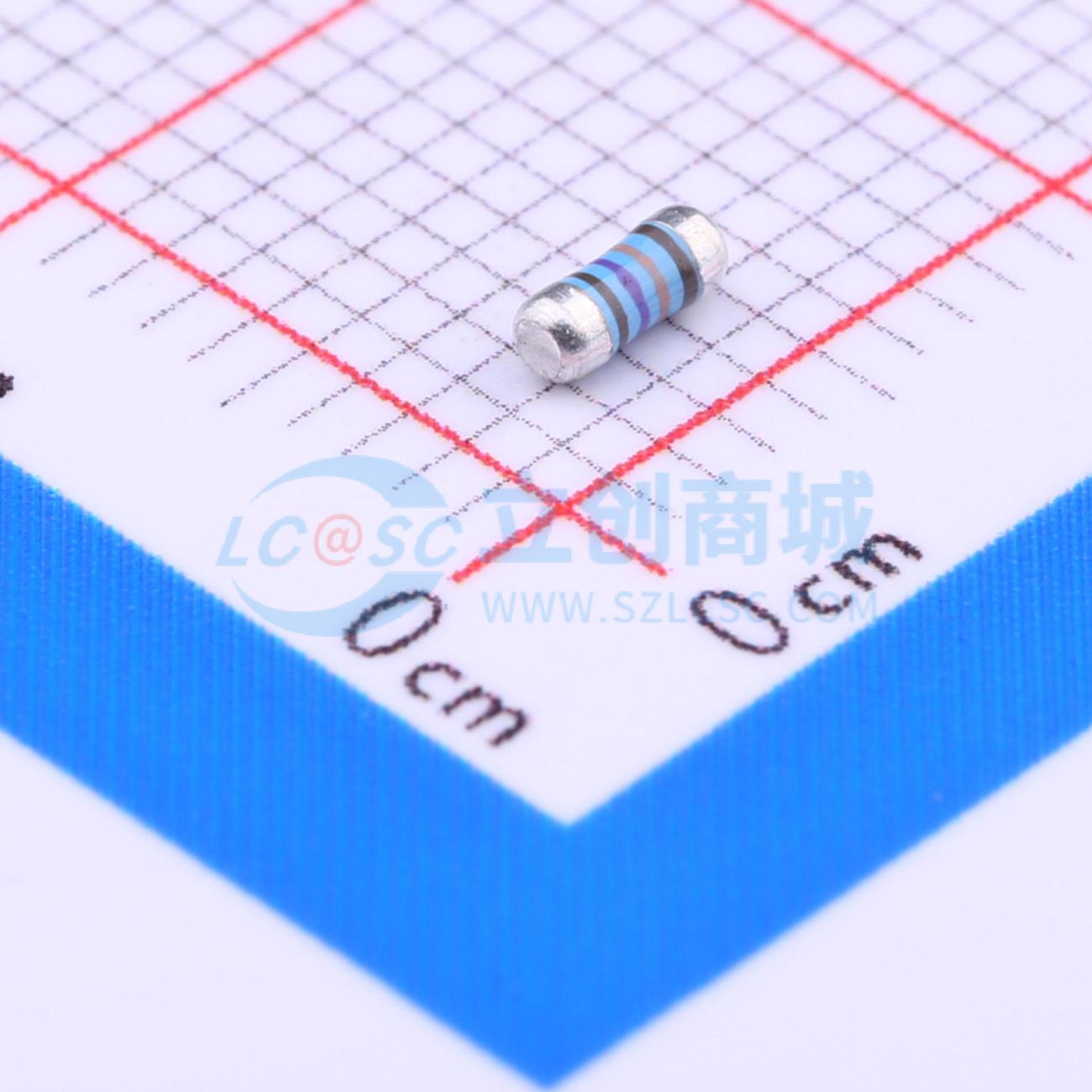 点击查看大图 MELF-MFR02041/4WS1.37KΩFT50实物图