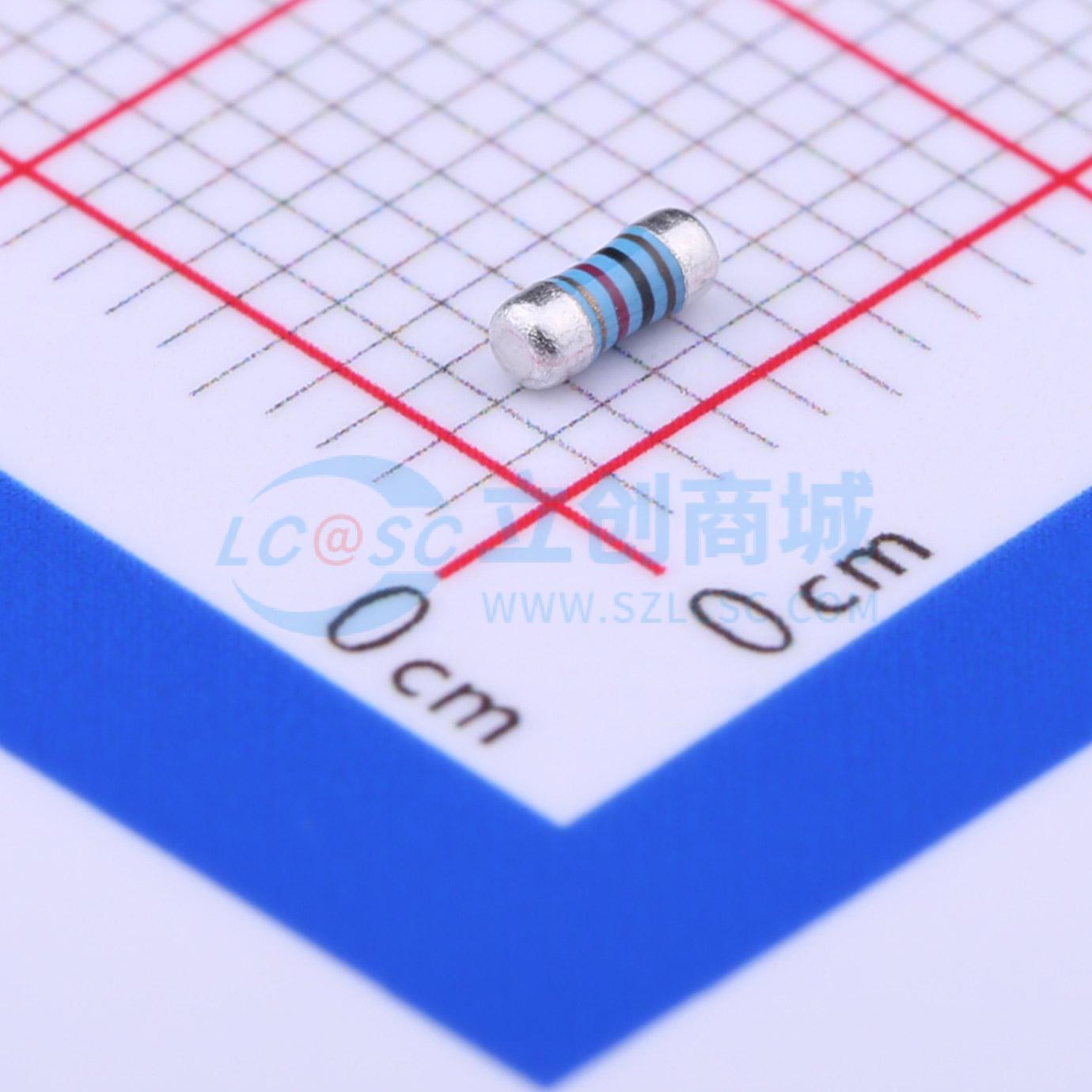 点击查看大图 MELF-MFR02041/4WS10.2ΩFT50实物图