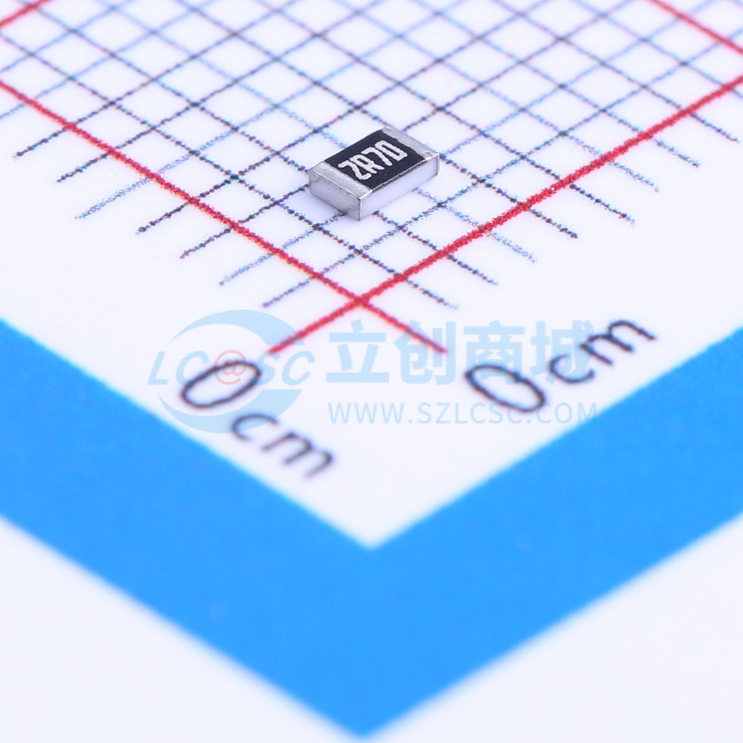 点击查看大图 RC0805FR-072R7L实物图