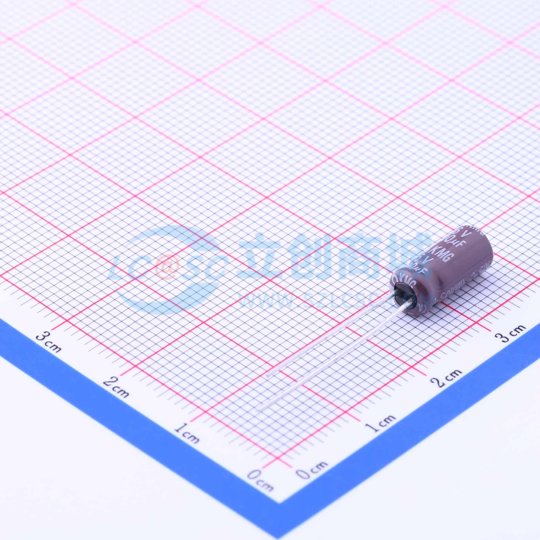 点击查看大图 KMG 16V100 5*11实物图