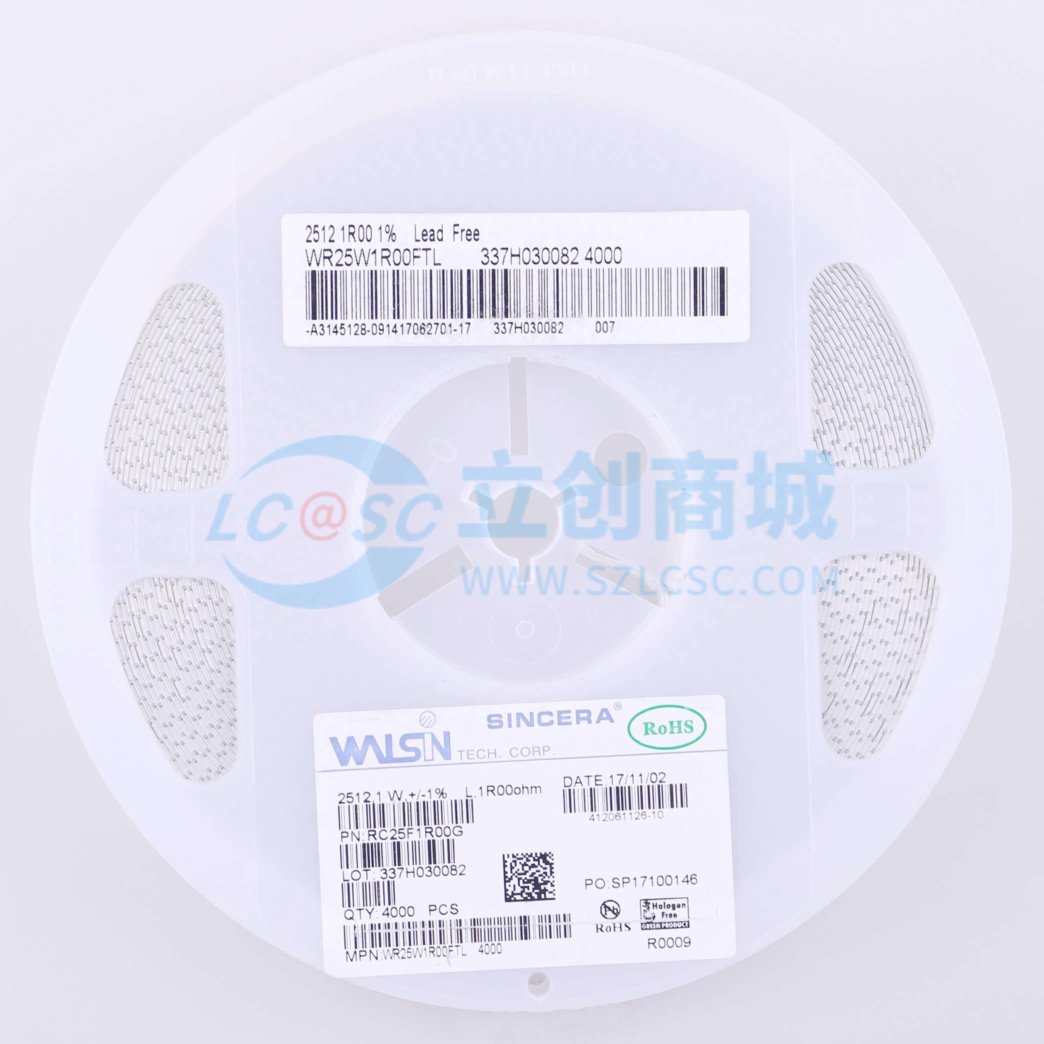 WR25W1R00FTL实物图