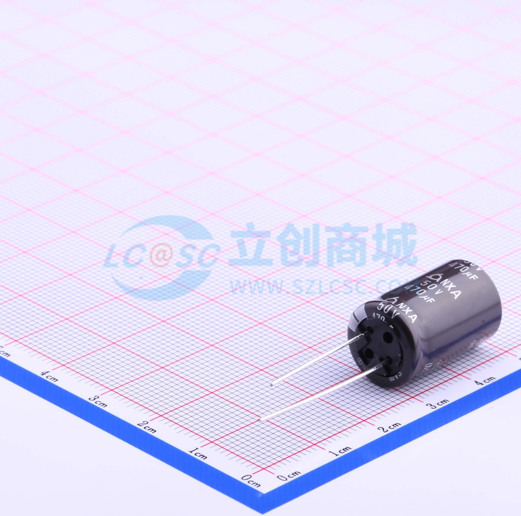 点击查看大图 NXA50V470M12.5*20 LO实物图