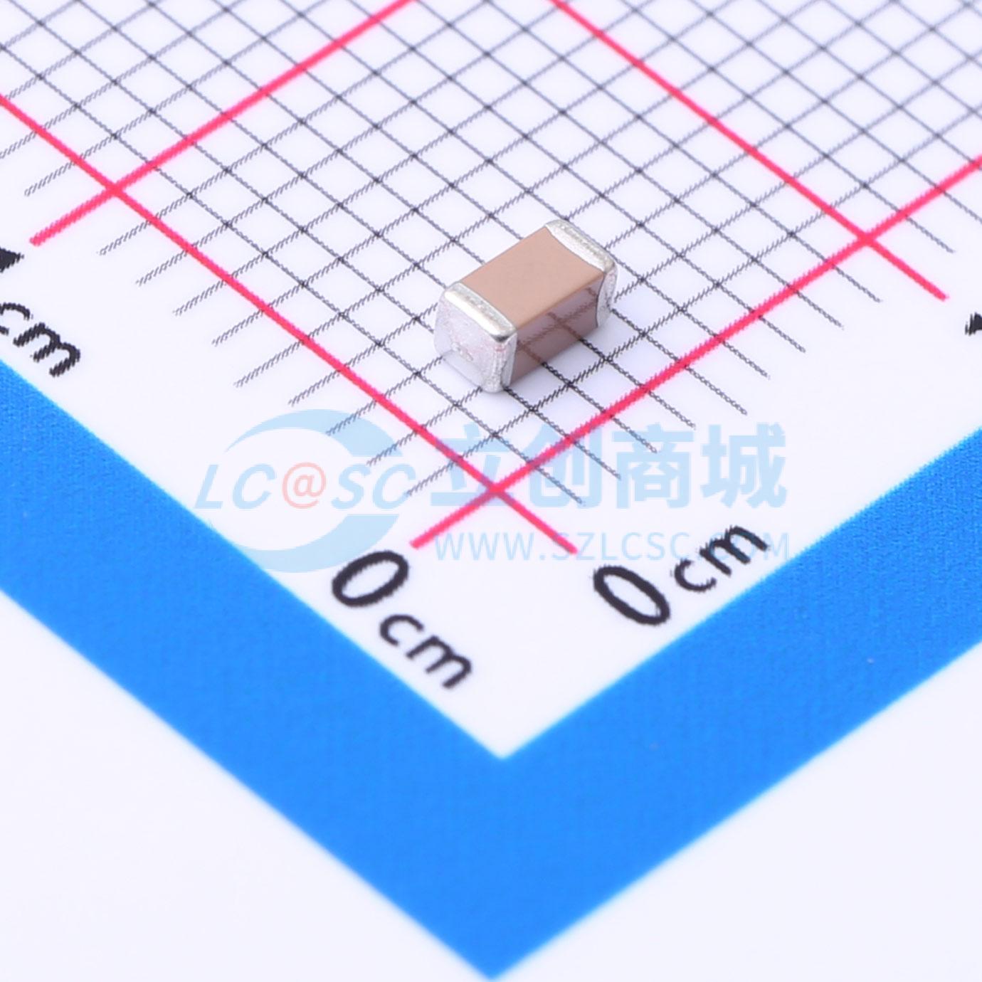 点击查看大图 C3216X8R1H105K160AE实物图