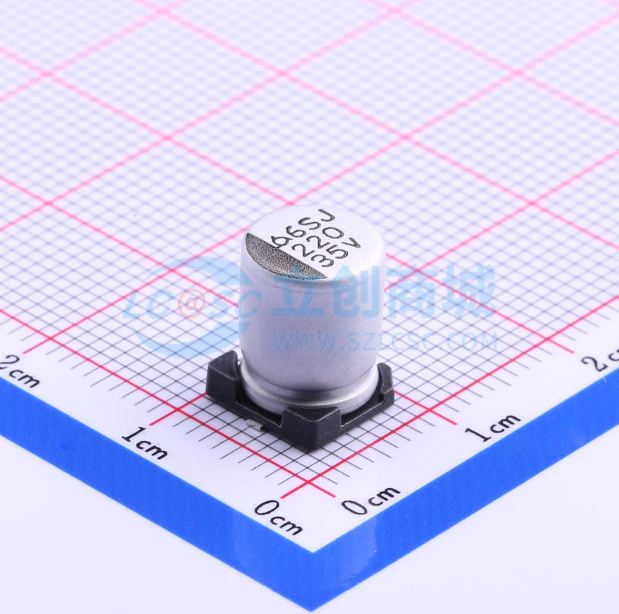 BXJ35V220M8*10 8.0TP实物图