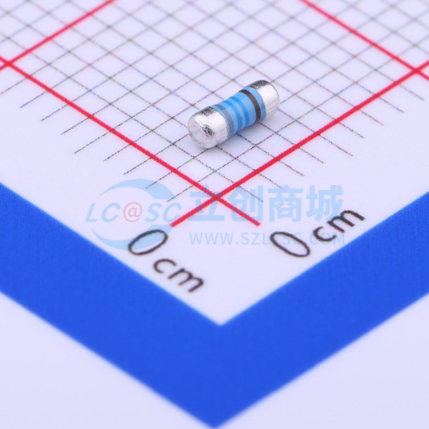 点击查看大图 MELF-MFR02041/4WS8.66KΩFT50实物图