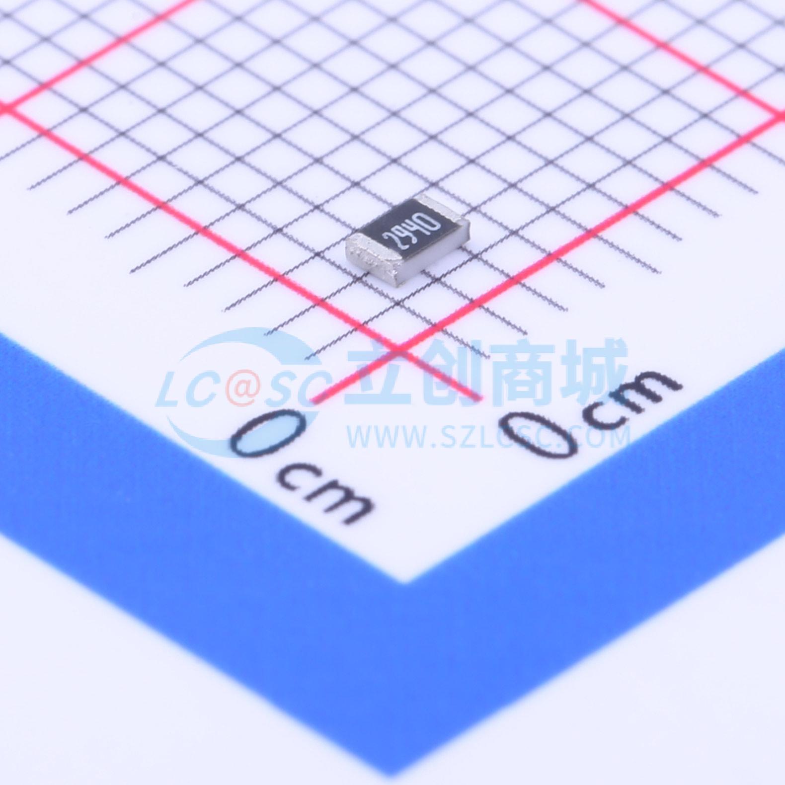 0805W8F2940T5E实物图