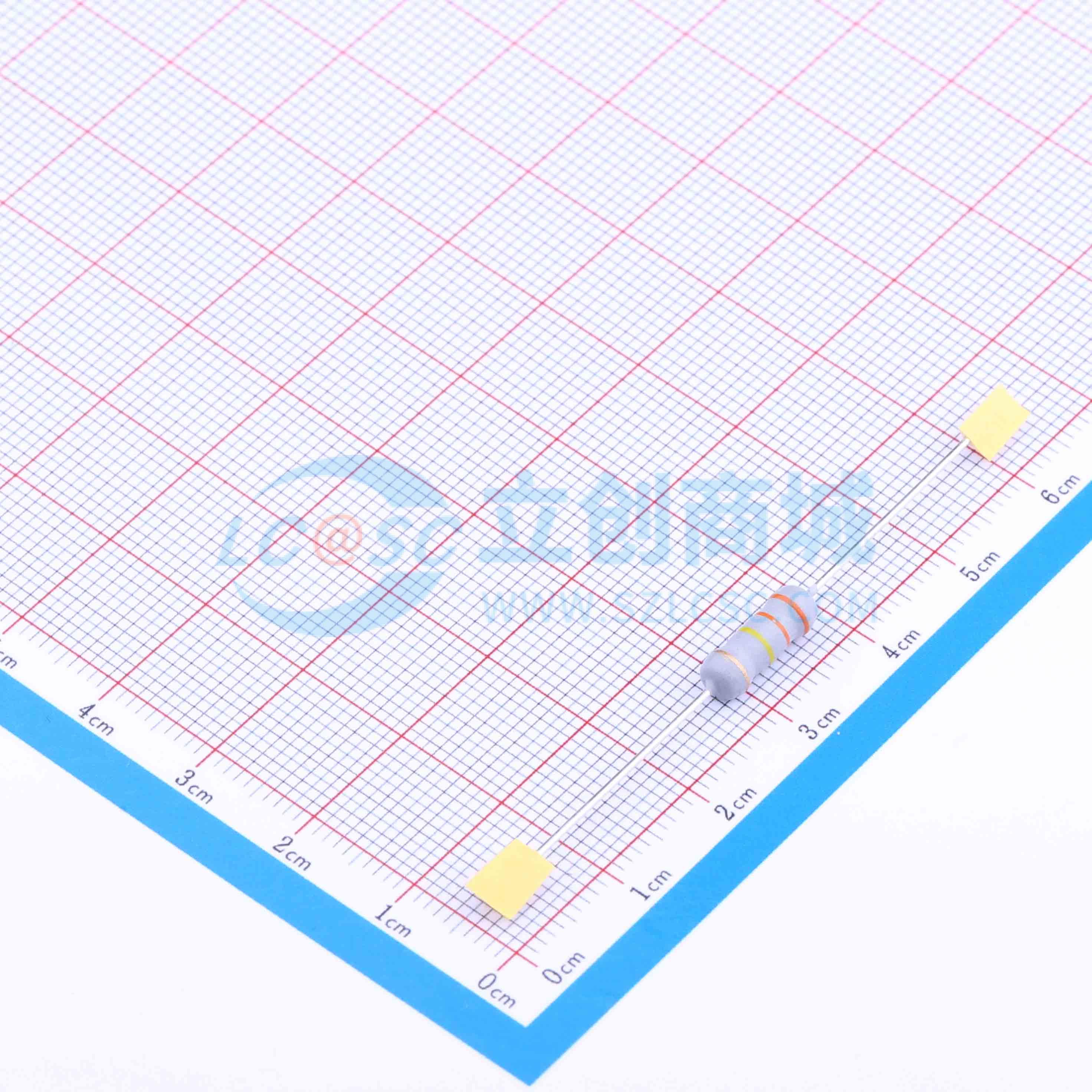 点击查看大图 RI40-1W-330KΩ ±5% T实物图