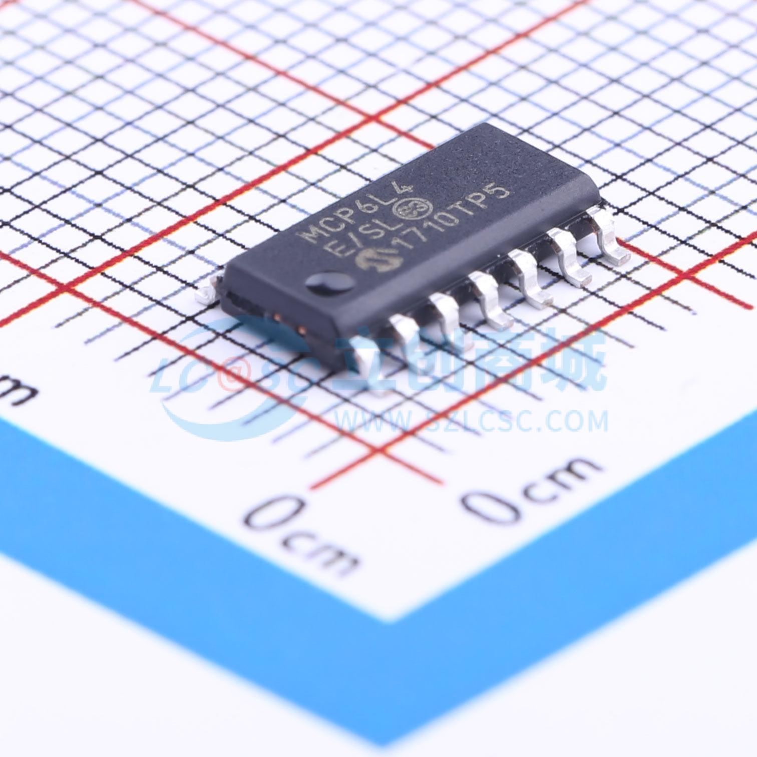 点击查看大图 MCP6L4T-E/SL实物图