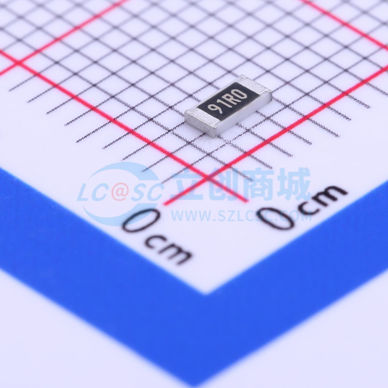 点击查看大图 WR12X91R0FTL实物图