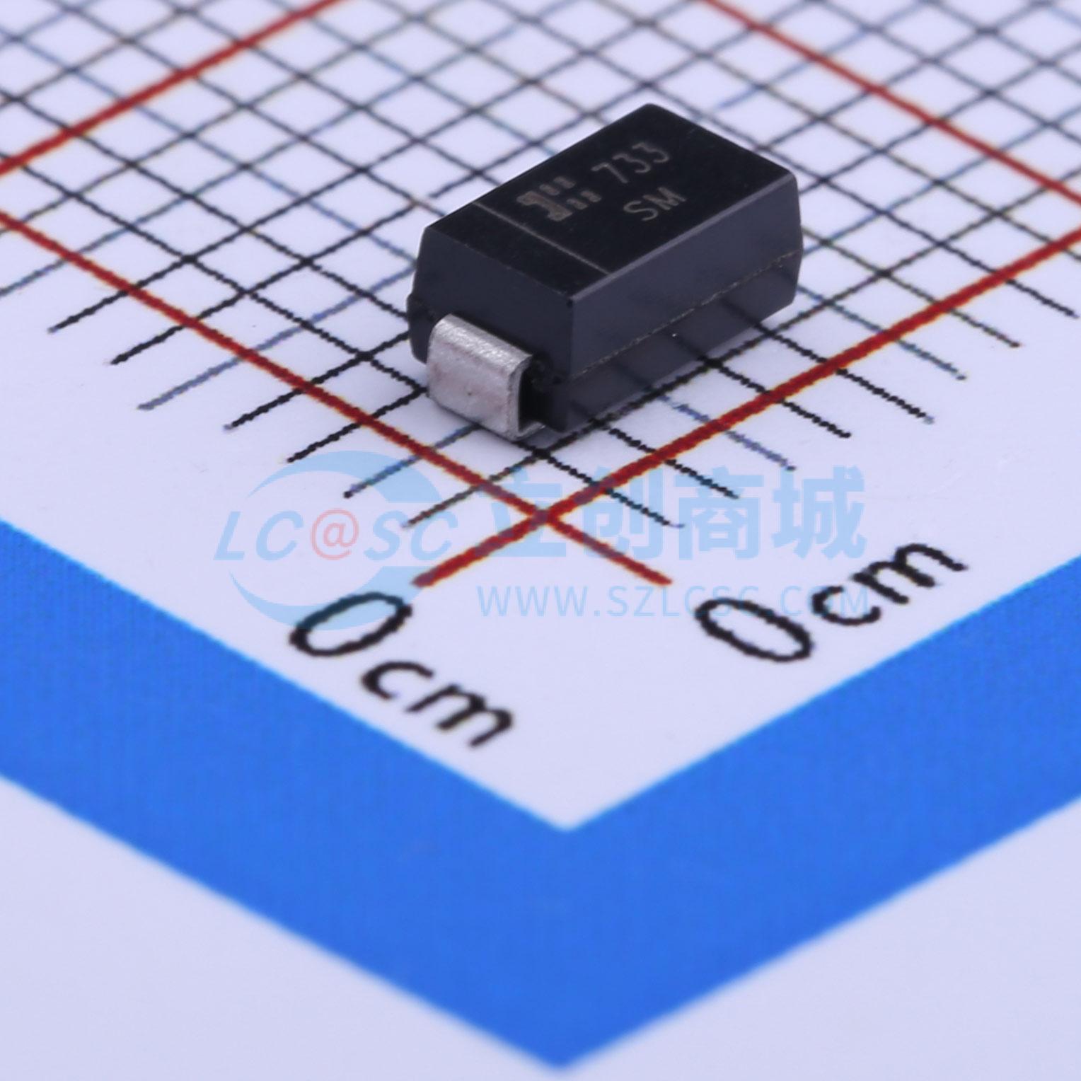 点击查看大图 SMAJ150A-13-F实物图