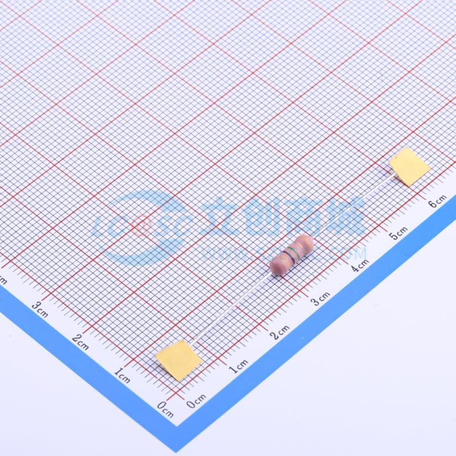 点击查看大图 RI40-1/2W-4MΩ ±5% T实物图
