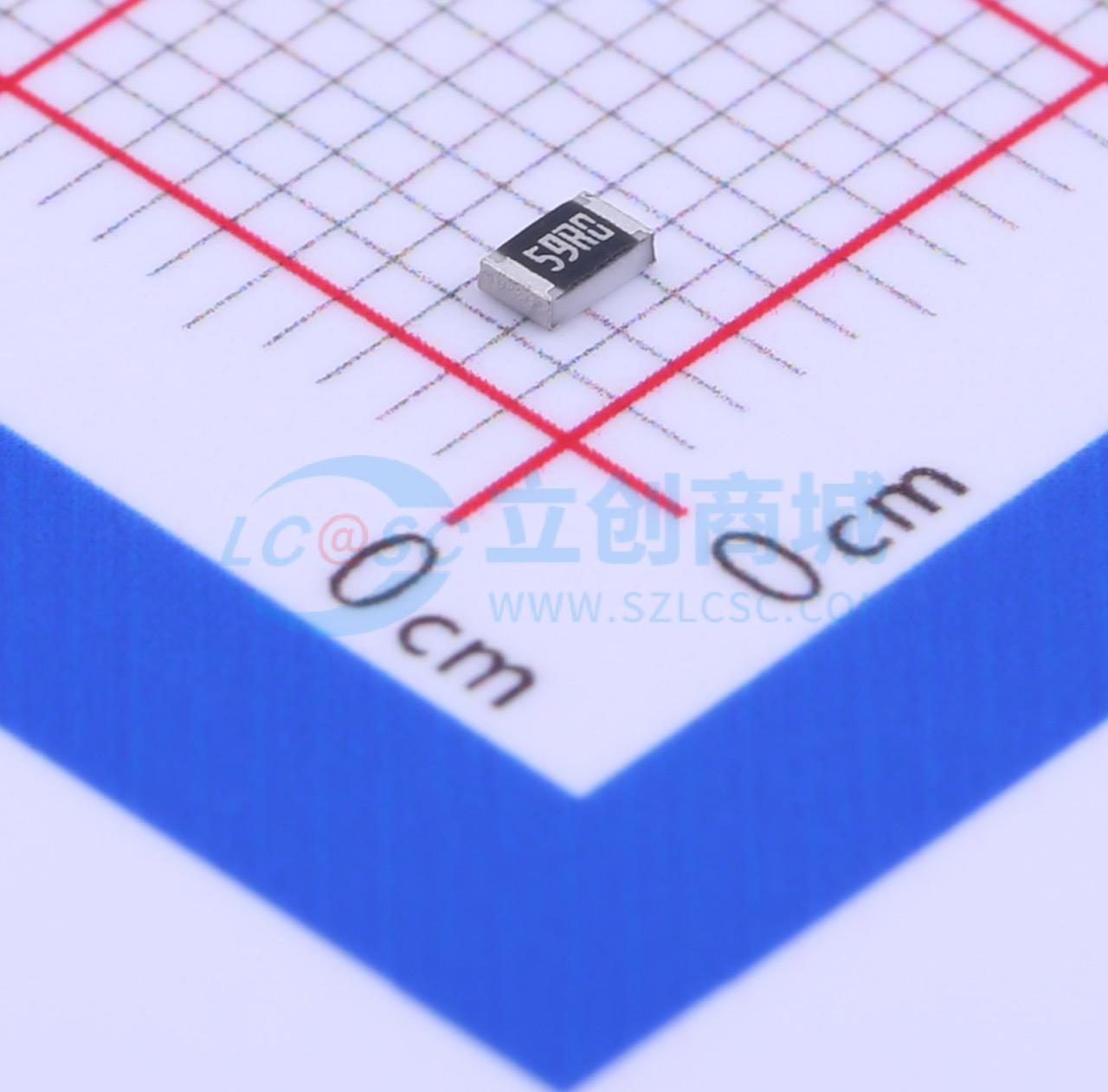 点击查看大图 RMC0805591%N实物图