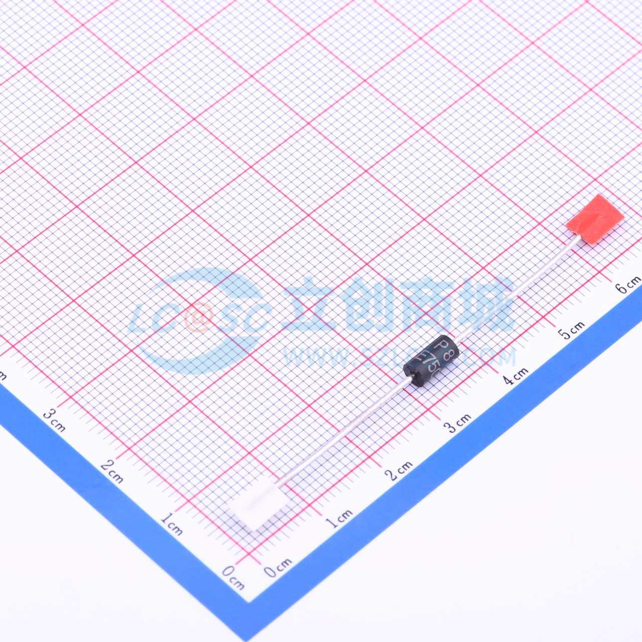 点击查看大图 P6KE75CA/B实物图