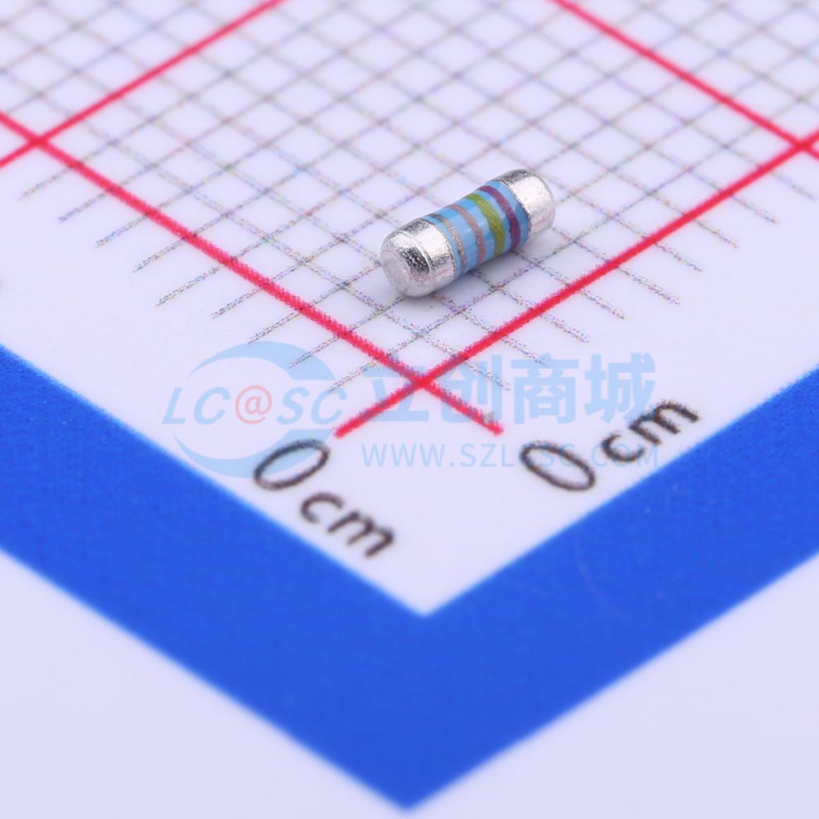 点击查看大图 MELF-MFR02041/4WS24.3ΩFT50实物图