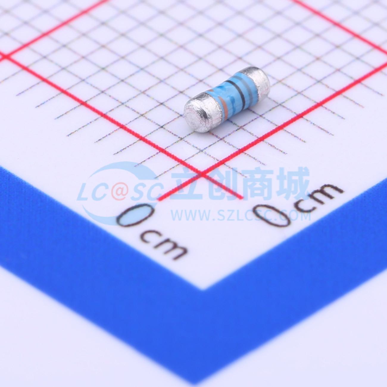 点击查看大图 MELF-MFR02041/4WS806KΩFT50实物图