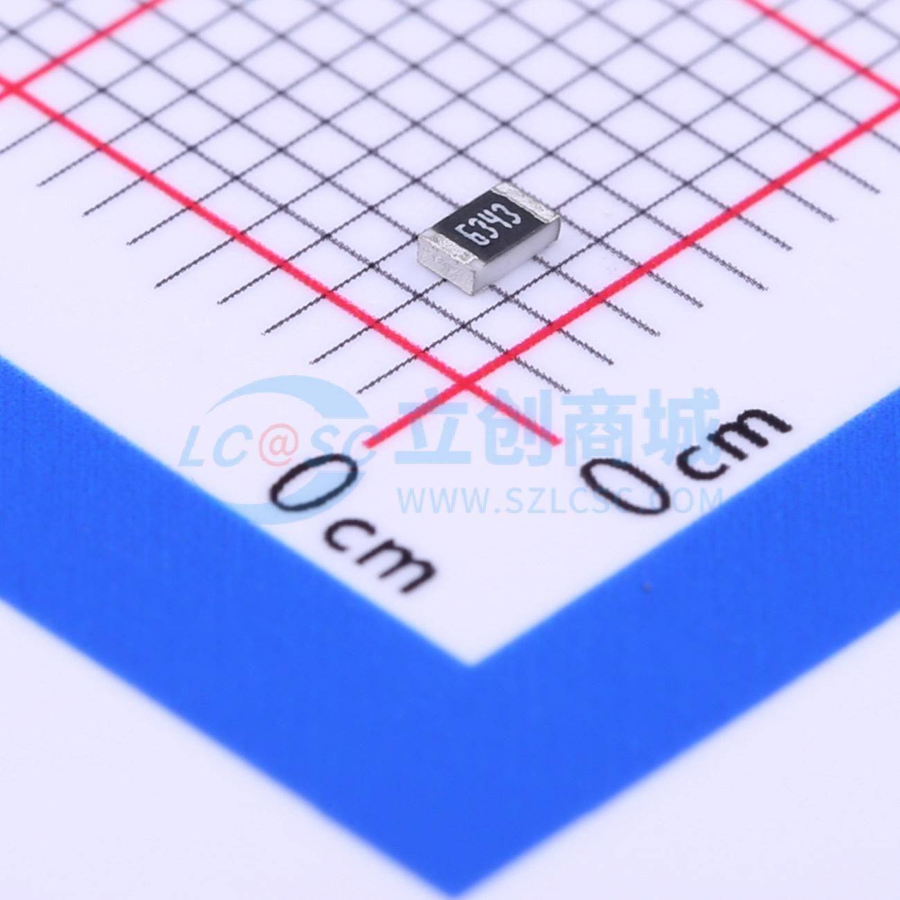 0805W8F6343T5E实物图