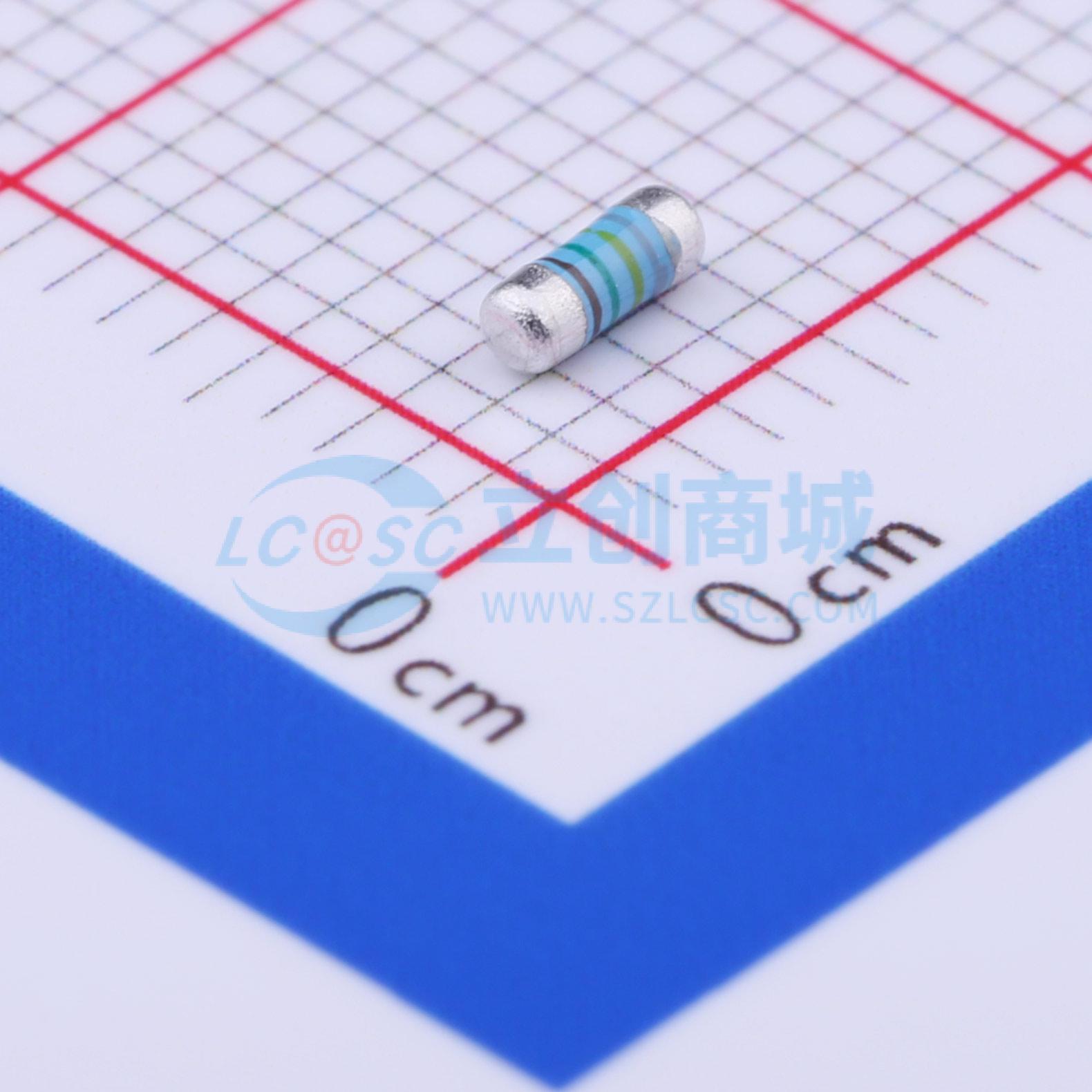 点击查看大图 MELF-MFR02041/4WS8.45KΩFT50实物图