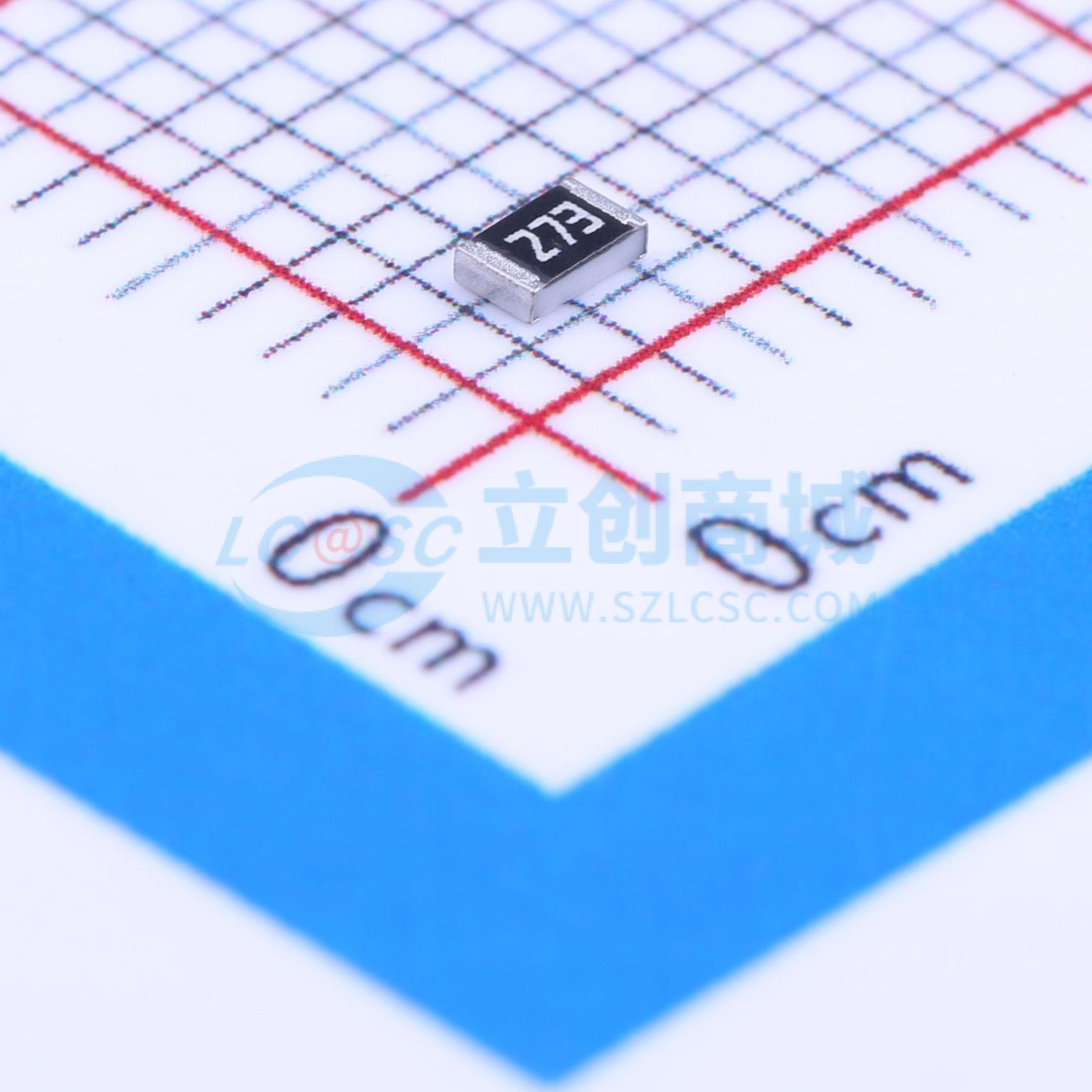 点击查看大图 RC0805JR-0727KL实物图