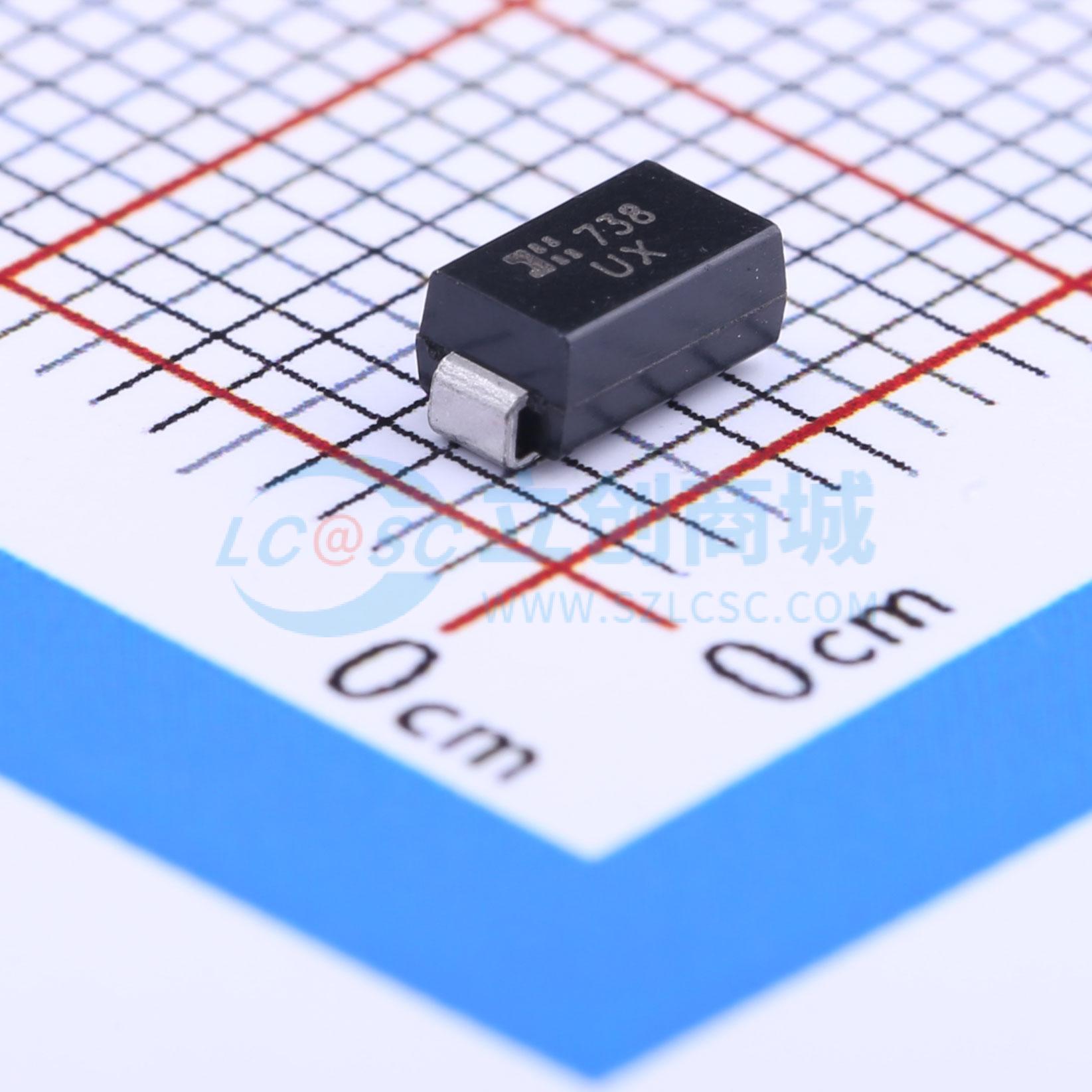 点击查看大图 SMAJ22CA-13-F实物图