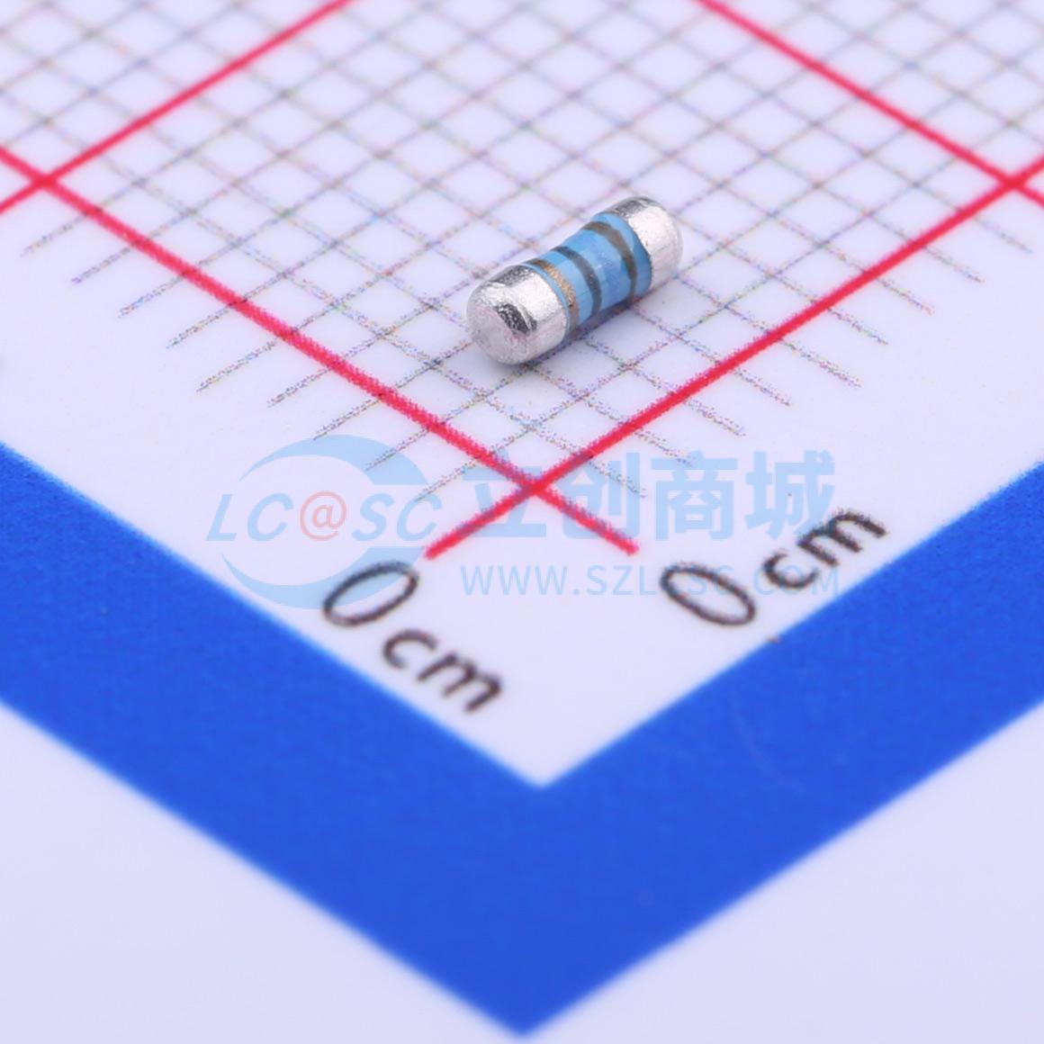 点击查看大图 MELF-MFR02041/4WS16ΩFT50实物图