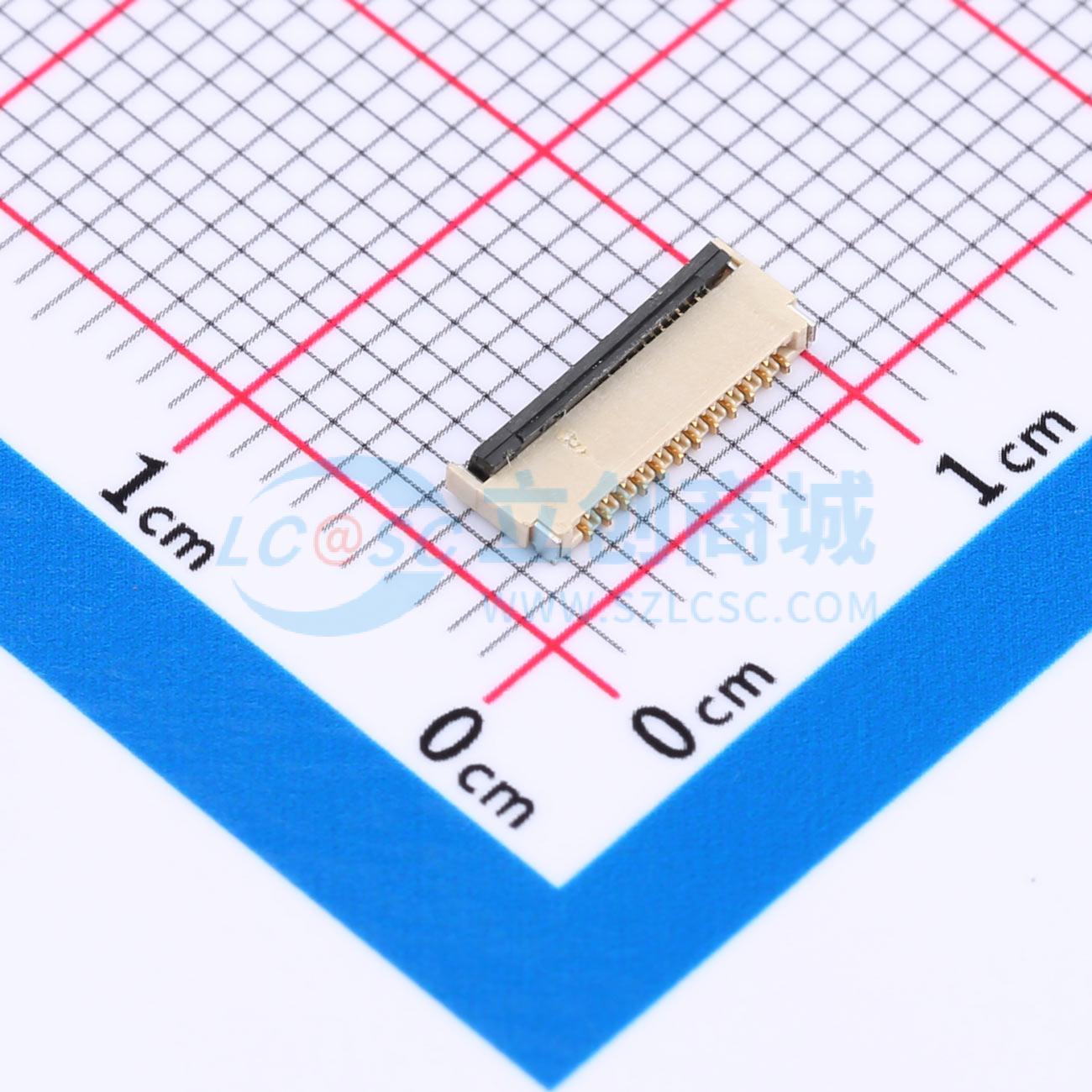点击查看大图 FPC-0.3HF-23PWBH10实物图