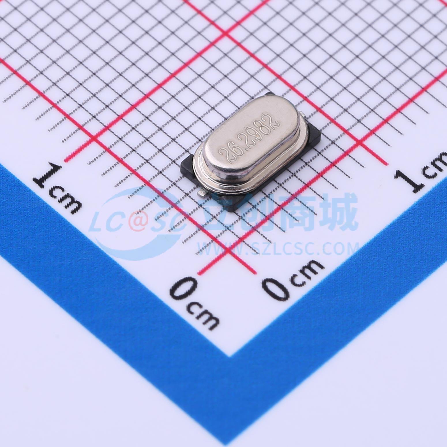 点击查看大图 S47SMD26.2982M20PF10R30B3实物图