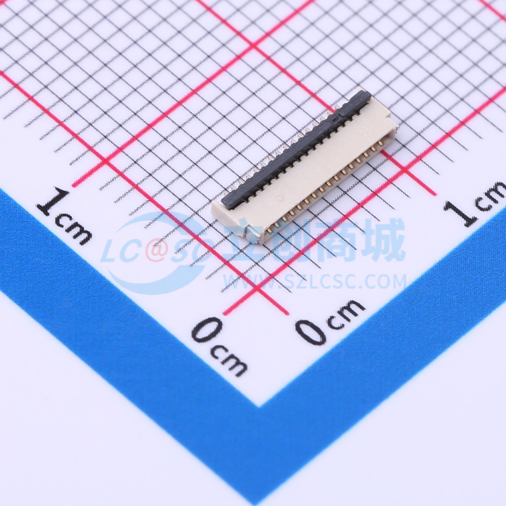 点击查看大图 FPC-0.5HF-16PWBH10实物图