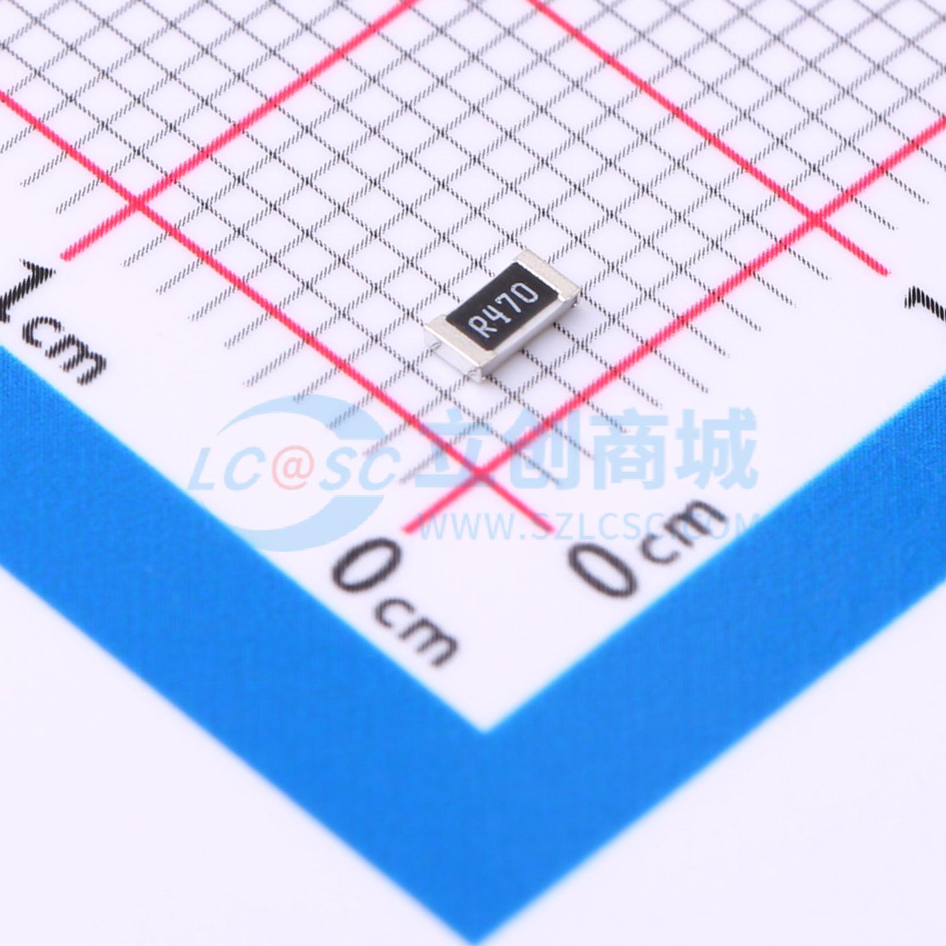 点击查看大图 RCWE1206R470FKEA实物图