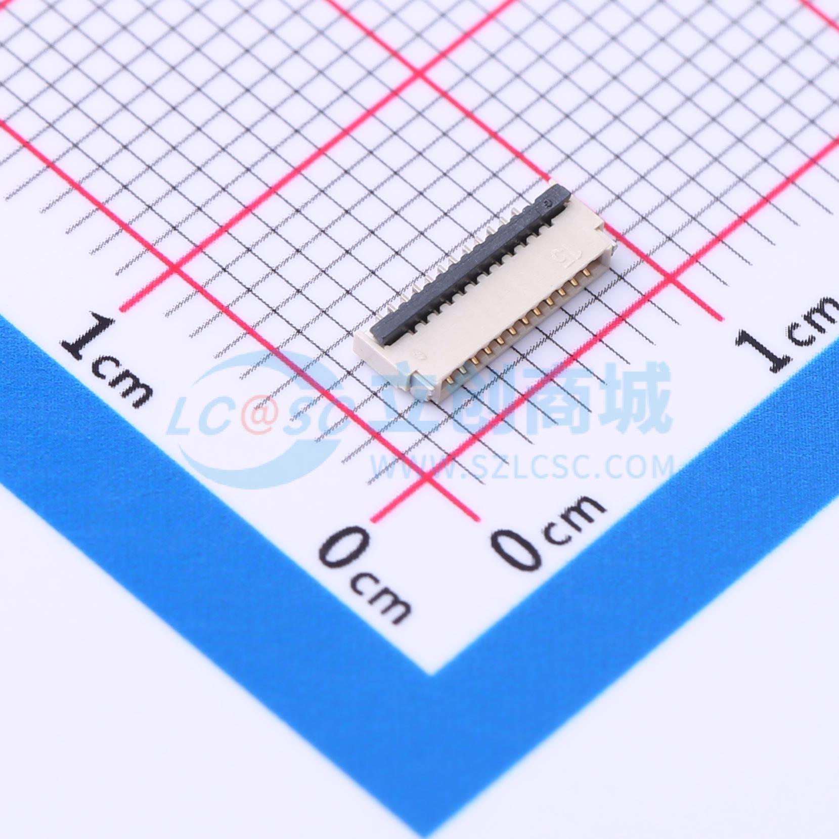 点击查看大图 FPC-0.5HF-12PWBH10实物图