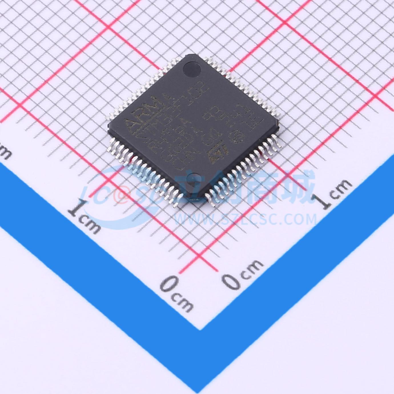 点击查看大图 STM32F102R4T6A实物图