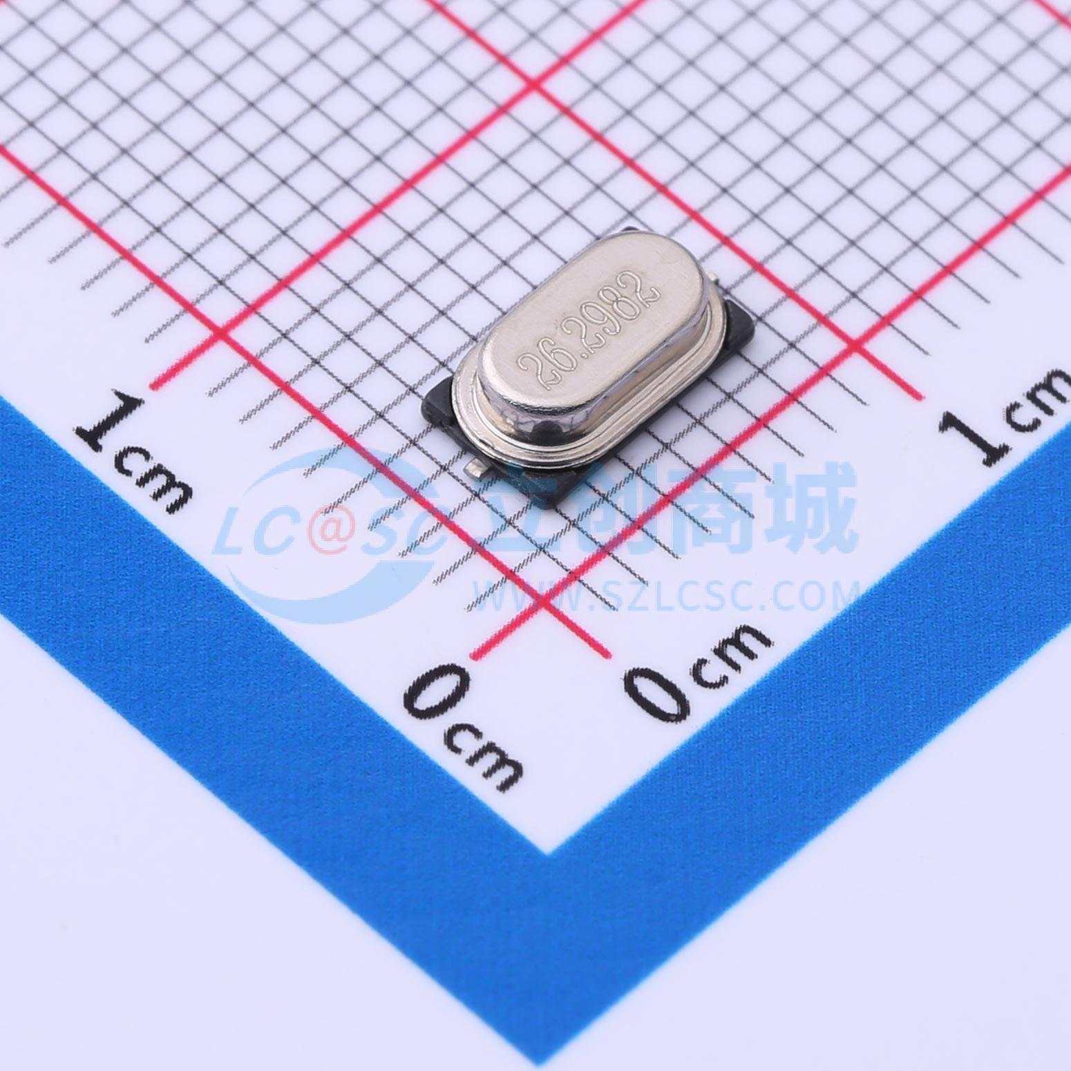 点击查看大图 S47SMD26.2982M15PF20R30B3实物图