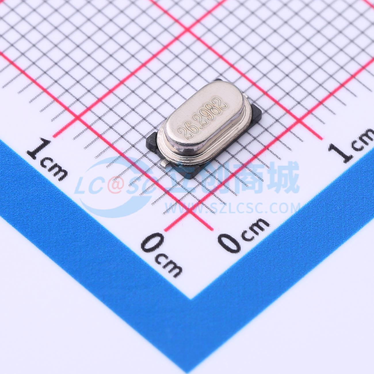 点击查看大图 S47SMD26.2982M15PF10R30B3实物图