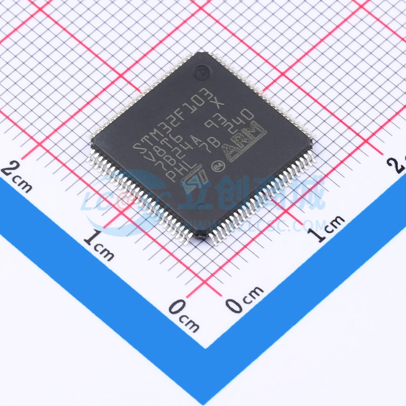 点击查看大图 STM32F103V8T6实物图