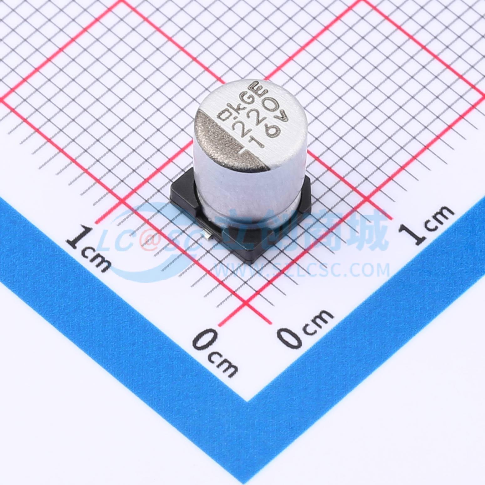 点击查看大图 EMVE160ARA221MF80G实物图