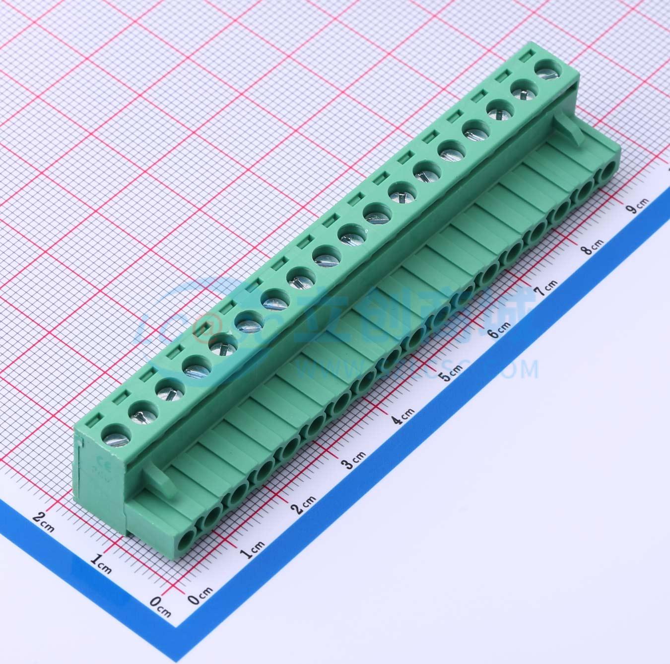 点击查看大图 MX2EDGK-5.08-18P-GN01-Cu-Y-A实物图