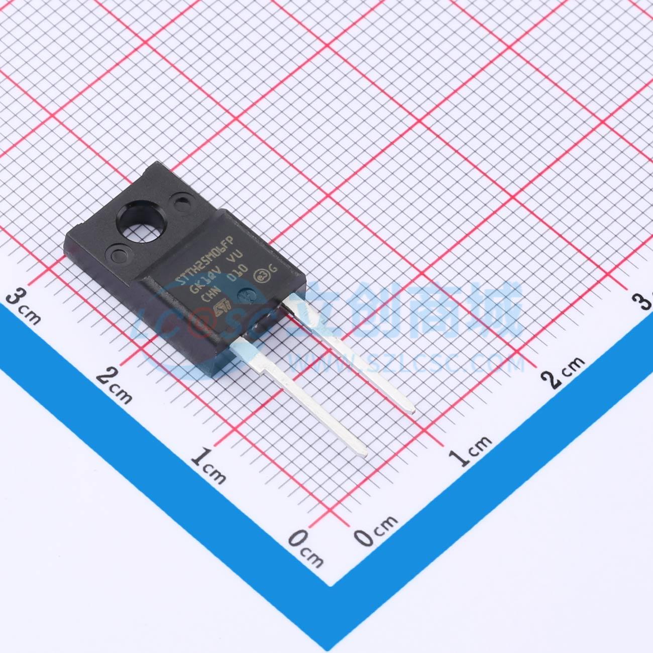 点击查看大图 STTH25M06FP实物图