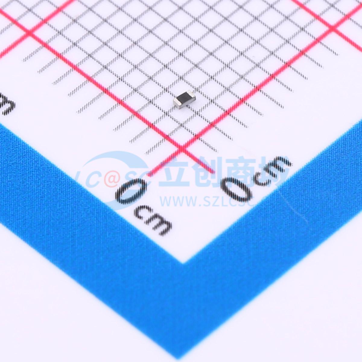 点击查看大图 CRGCQ0402F100K实物图