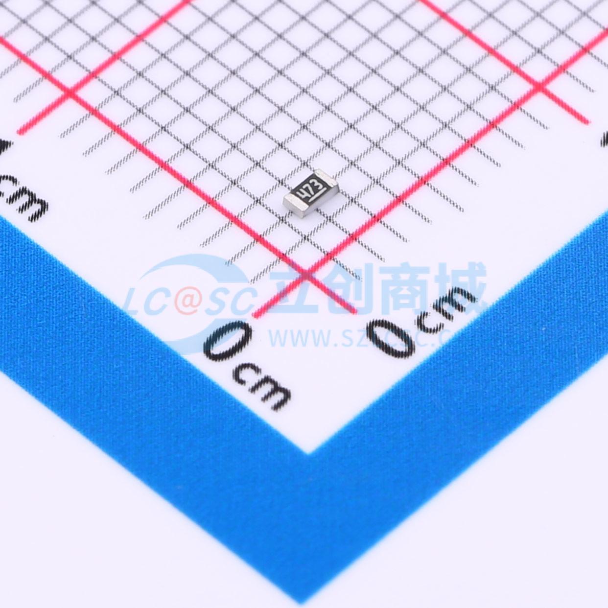 点击查看大图 CRGCQ0603F47K实物图